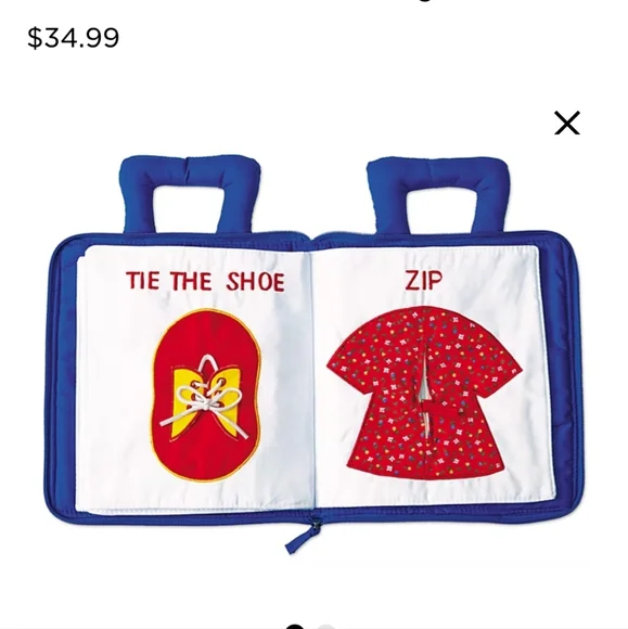 Lakeshore Blue Quiet Book for Kids - Picture 2 of 4